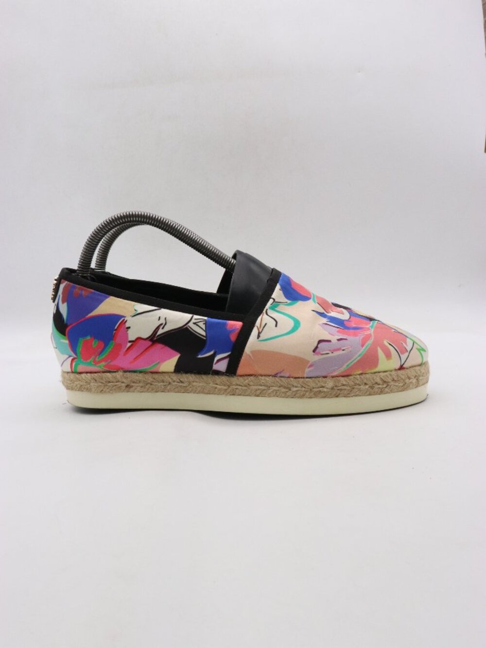 Roberto Cavalli Espadrilles Women's Size 40 Floral Slip On Sneakers